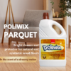 Sano Poliwix Parquet Wash & Wax Cleaner, 2 Liter - Cleans, Polishes & Protects Synthetic and Natural Wood Floors | Imported from Israel - Image 2