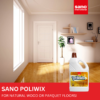 Sano Poliwix Parquet Wash & Wax Cleaner, 2 Liter - Cleans, Polishes & Protects Synthetic and Natural Wood Floors | Imported from Israel - Image 5
