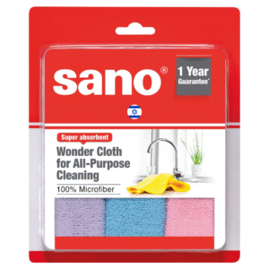 Kitchen Cloth – Pack of 3 | Premium Microfiber Cleaning Cloths | 30×30 cm | Imported from Israel