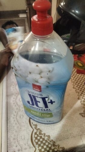 JET+ Universal All-Purpose Cleaner with Baking Soda | 1.5 Litre Gel | Fresh Cotton Flower Scent | Safe for Granite, Porcelain, Ceramics, Marble & More | Imported from Israel photo review