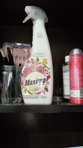 Maxima Pure Sensations Fabric Refresher & Softener - Floral Touch | 750ml Spray Bottle | Long-Lasting Freshness & Softness -  Perfect for Dryer | Imported from Israel photo review