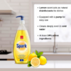 Sano Spark Lemon Dishwashing Liquid | 1 Liter - Powerful, Super-Efficient | Fresh Lemon Scent, High Active Ingredients for Sparkling Clean Dishes - Image 2