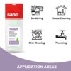 Sano Aloe Vera Multi-Purpose Gloves - Size: Small | Gentle on Hands, Extra Protection for Cleaning, Gardening, and More | Imported From Israel - Image 3
