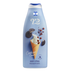 Keff Body Wash Cookie Cream - Shea Butter, Vitamin E, Aloe Vera - Long-Lasting Cookie Cream Scent - 700ml| Imported from Israel