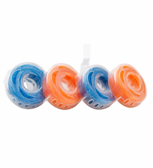 Toilet Rings | Ocean Scent | 4-in-1 Toilet Freshener & Cleaner: Cleans, Descales, Eliminates Germs and Deodorizes | Imported from Israel