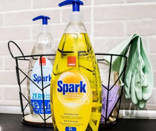 Spark Lemon – Powerful, Super-Efficient Dishwashing Liquid | 1 Liter Bottle | Fresh Lemon Scent & High Active Ingredients for Sparkling Clean Dishes | Imported from Israel photo review
