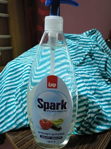Spark Zero Liquid – Classic Color-Free & Fragrance-Free | 1 Liter Pump Bottle | Safe for Dishes, Fruits, Vegetables, Baby Accessories & Toys | Imported from Israel photo review